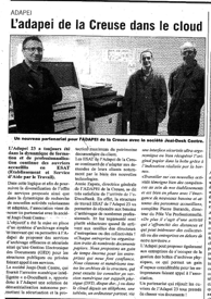 Lire la suite à propos de l’article  »ADAPEI de la Creuse dans le cloud »